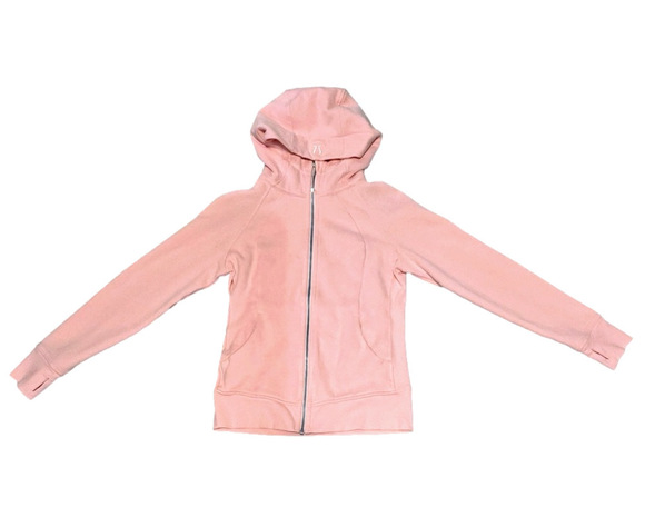 Lululemon Full Zip Scuba Hoodie Jacket Women Size 8 Pink Strawberry Milkshake - Picture 4 of 9